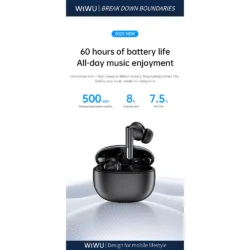 WiWU รุ่น T33 ANC Pro - หูฟังไร้สาย - สี Black