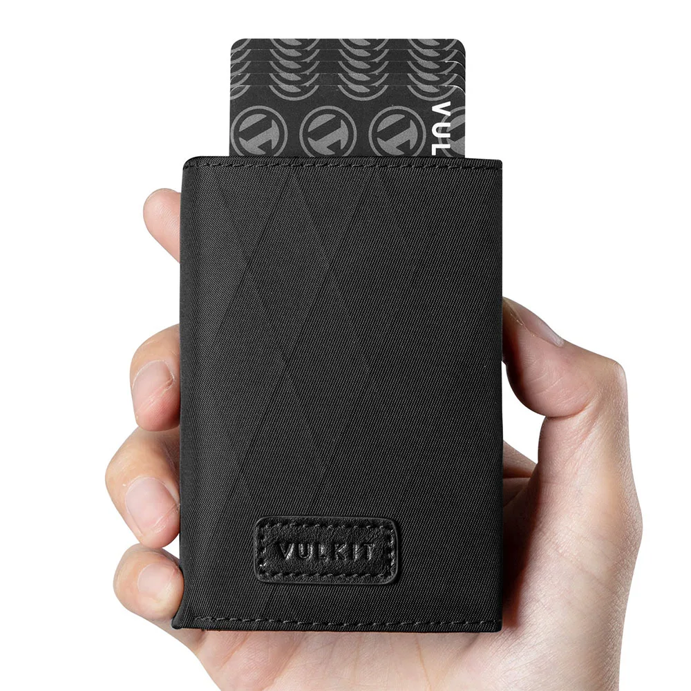 Vulkit รุ่น VC302F Tri-fold Wallet - กระเป๋าสตางค์ - สี Rhombus-Black 3 Vulkit รุ่น VC302F Tri-fold Wallet - กระเป๋าสตางค์ - สี Rhombus-Black - Image 3