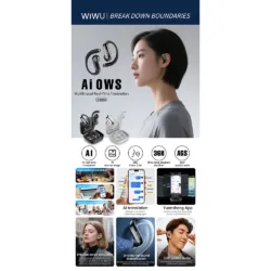 WiWU รุ่น Ai303 - หูฟังไร้สาย - สี Black 11 WiWU รุ่น Ai303 - หูฟังไร้สาย - สี Black