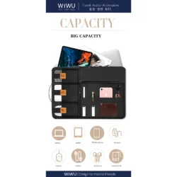 WiWU รุ่น Alpha Double Layer Sleeve - ซองใส่ Laptop/MacBook ขนาด 15.6" - สี Gray