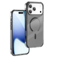 WiWU รุ่น Titanium Magnetic Shield Case - เคส iPhone 17 Pro - สี Clear Black