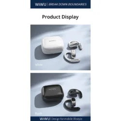 WiWU รุ่น Openbuds O600 - หูฟังไร้สาย - สี Black