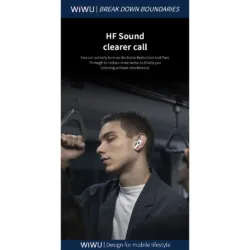 WiWU รุ่น T22 True Wireless - หูฟังไร้สาย - สี White