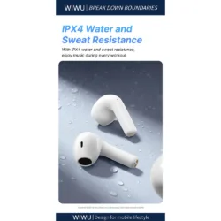 WiWU รุ่น T31 ENC - หูฟังไร้สาย - สี Black