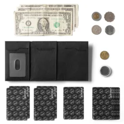 Vulkit รุ่น VC302F Tri-fold Wallet (Large) - กระเป๋าสตางค์ - สี Rhombus-Black