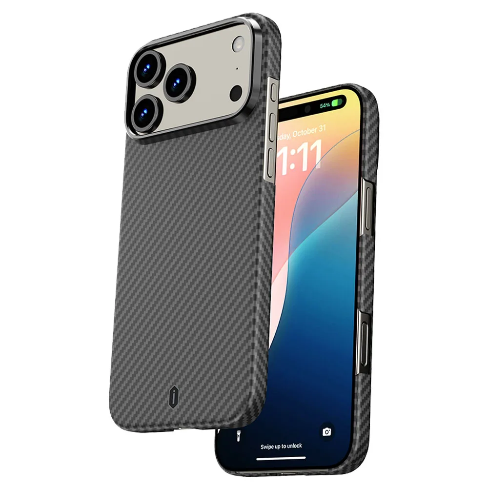 WiWU รุ่น Aramid Air - เคส iPhone 17 Pro Max - สี Black 6 WiWU รุ่น Aramid Air - เคส iPhone 17 Pro Max - สี Black - Image 6