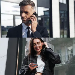 Vulkit รุ่น VPA106 Magnetic Phone Wallet - ที่เก็บบัตรติดหลังมือถือ - สี Blue