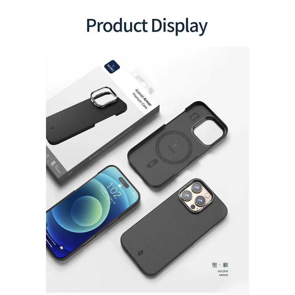 WiWU รุ่น Aramid Armor - เคส iPhone 17 Pro Max - สี Black 11 WiWU รุ่น Aramid Armor - เคส iPhone 17 Pro Max - สี Black - Image 11