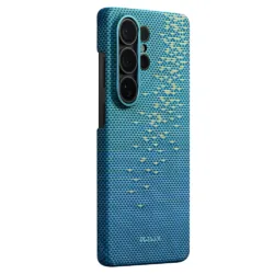 Pitaka รุ่น Edge Case (Glints of Gold) - เคส Galaxy S26 Ultra - สี Lucid Blue