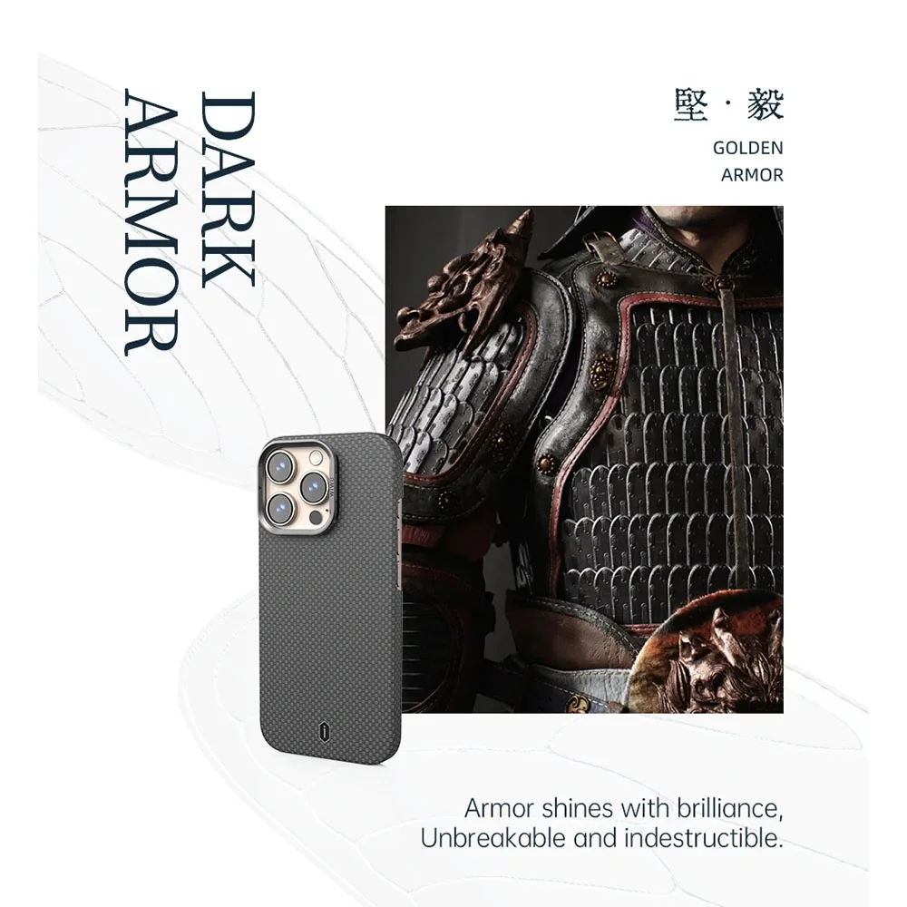 WiWU รุ่น Aramid Armor - เคส iPhone 17 Pro Max - สี Black 7 WiWU รุ่น Aramid Armor - เคส iPhone 17 Pro Max - สี Black - Image 7