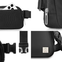 WiWU รุ่น LULU Crossbody Bag - กระเป๋าคาดอก - สี Nylon Black