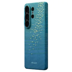 Pitaka รุ่น Edge Case (Glints of Gold) - เคส Galaxy S26 Ultra - สี Lucid Blue