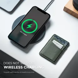 Vulkit รุ่น VPA106 Magnetic Phone Wallet - ที่เก็บบัตรติดหลังมือถือ - สี Green