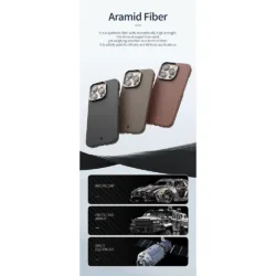 WiWU รุ่น Aramid Armor - เคส iPhone 17 Pro Max - สี Black 23 WiWU รุ่น Aramid Armor - เคส iPhone 17 Pro Max - สี Black