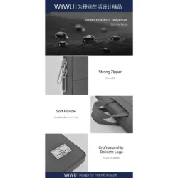 WiWU รุ่น Vivi Laptop Handbag - กระเป๋า Laptop/MacBook ขนาด 15.6" - สี Pink