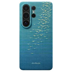 Pitaka รุ่น Edge Case (Glints of Gold) - เคส Galaxy S26 Ultra - สี Lucid Blue