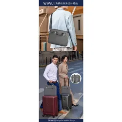 WiWU รุ่น Minimalist Laptop Bag Pro II - กระเป๋า Laptop/MacBook ขนาด 15.6" - สี Grey