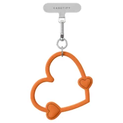 Casetify รุ่น Heart Phone Wristlet - สายคล้องข้อมือ - สี Orange Optimism