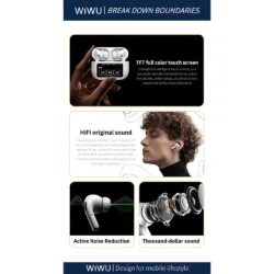 WiWU รุ่น T22 True Wireless - หูฟังไร้สาย - สี White