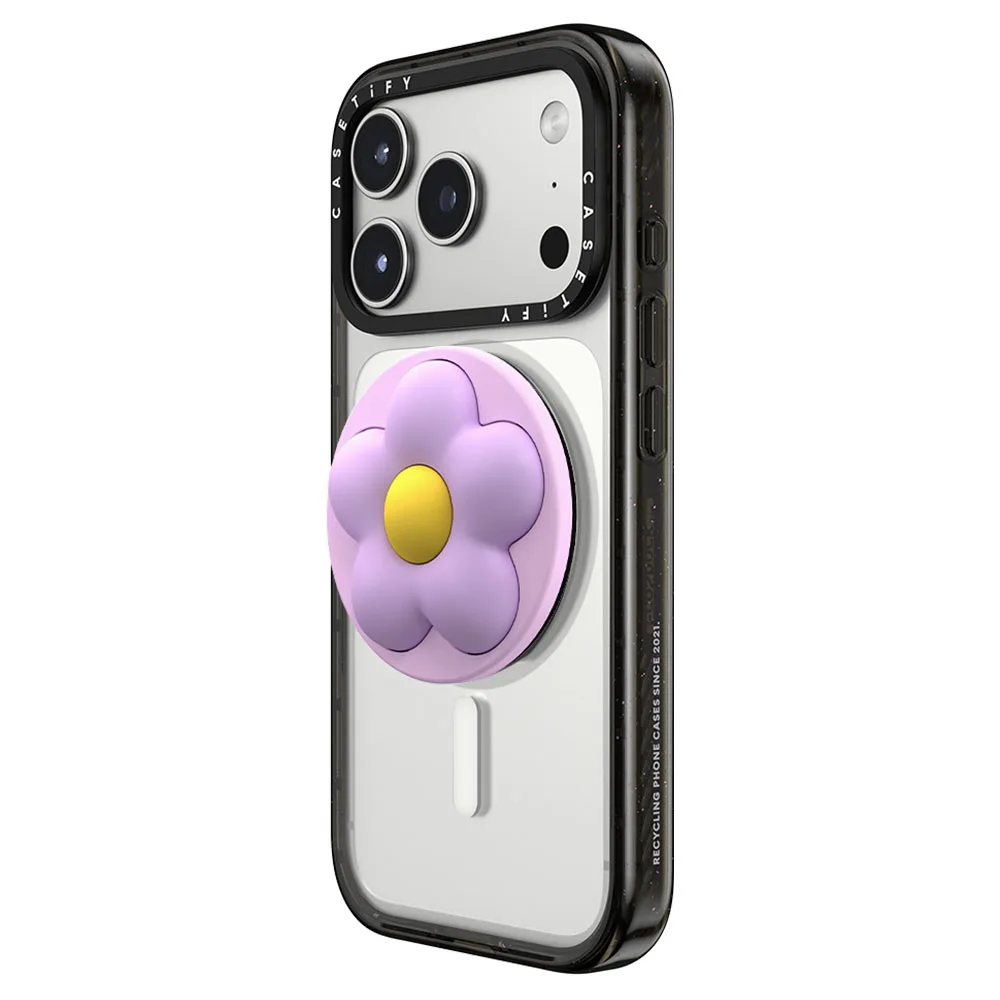 Casetify รุ่น Snappy™ Flower Grip Stand - ขาตั้งและที่จับ - สี Lilac Puffy Flower 3 Casetify รุ่น Snappy™ Flower Grip Stand - ขาตั้งและที่จับ - สี Lilac Puffy Flower - Image 3