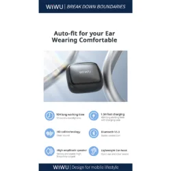 WiWU รุ่น Openbuds O600 - หูฟังไร้สาย - สี Black