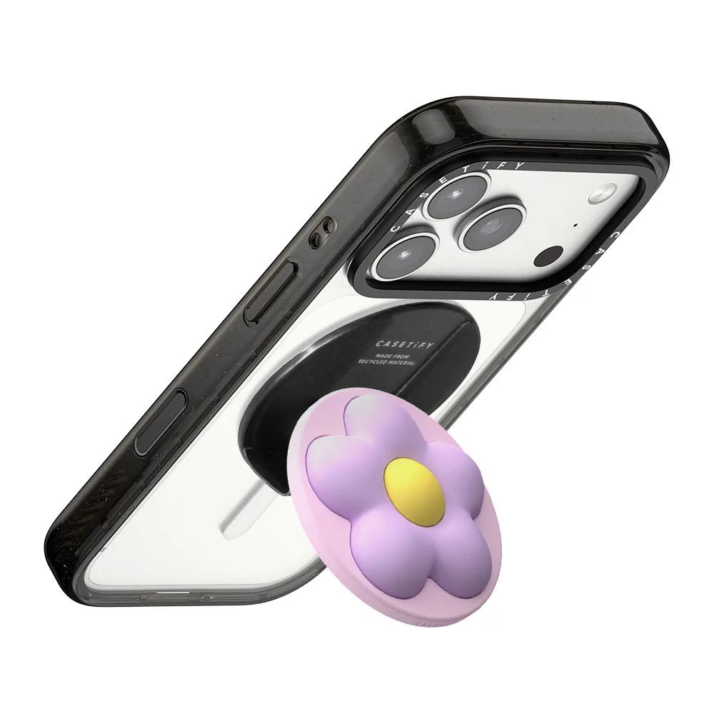 Casetify รุ่น Snappy™ Flower Grip Stand - ขาตั้งและที่จับ - สี Lilac Puffy Flower 5 Casetify รุ่น Snappy™ Flower Grip Stand - ขาตั้งและที่จับ - สี Lilac Puffy Flower - Image 5