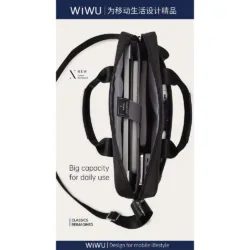 WiWU รุ่น Minimalist Laptop Bag Pro II - กระเป๋า Laptop/MacBook ขนาด 15.6" - สี Grey