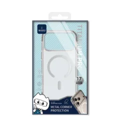 WiWU รุ่น Titanium Magnetic Shield Case - เคส iPhone 17 Pro - สี Clear