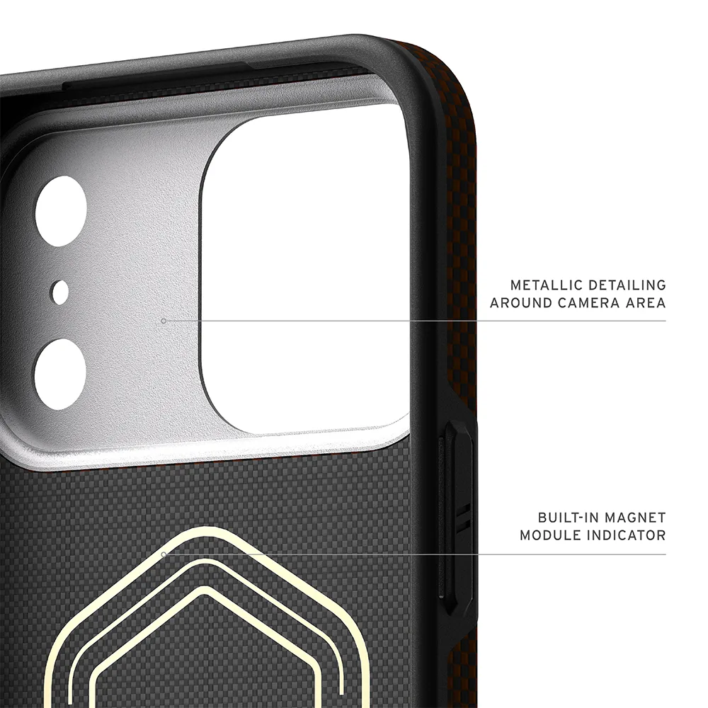 UAG รุ่น Fibr Armr (Magsafe) - เคส iPhone 17 Pro - สี Orange/Charcoal 11 UAG รุ่น Fibr Armr (Magsafe) - เคส iPhone 17 Pro - สี Orange/Charcoal - Image 11