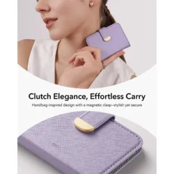 ESR รุ่น Aura Clutch Magnetic Wallet - กระเป๋าติดหลังมือถือ - สี Lavender