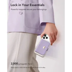 ESR รุ่น Aura Clutch Magnetic Wallet - กระเป๋าติดหลังมือถือ - สี Lavender