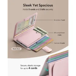 ESR รุ่น Aura Clutch Magnetic Wallet - กระเป๋าติดหลังมือถือ - สี Bubblegum Pink 8 ESR รุ่น Aura Clutch Magnetic Wallet - กระเป๋าติดหลังมือถือ - สี Bubblegum Pink