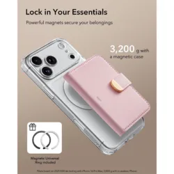 ESR รุ่น Aura Clutch Magnetic Wallet - กระเป๋าติดหลังมือถือ - สี Bubblegum Pink 7 ESR รุ่น Aura Clutch Magnetic Wallet - กระเป๋าติดหลังมือถือ - สี Bubblegum Pink