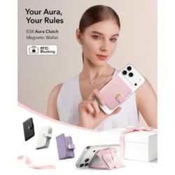ESR รุ่น Aura Clutch Magnetic Wallet - กระเป๋าติดหลังมือถือ - สี Bubblegum Pink 10 ESR รุ่น Aura Clutch Magnetic Wallet - กระเป๋าติดหลังมือถือ - สี Bubblegum Pink