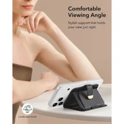 ESR รุ่น Aura Clutch Magnetic Wallet - กระเป๋าติดหลังมือถือ - สี Black