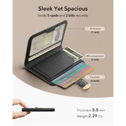 ESR รุ่น Aura Clutch Magnetic Wallet - กระเป๋าติดหลังมือถือ - สี Black