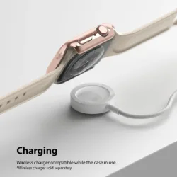 เคส Ringke รุ่น Slim - Apple Watch Series 7/8/9 (41mm) - สี Clear + Chrome Rose Gold (แพ็ค 2 ชิ้น)