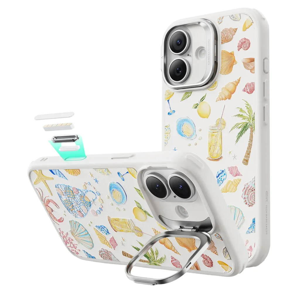 ESR รุ่น Classic Hybrid Case with Stash Stand (Camera Control Button) - เคส iPhone 17 - สี Coastal Summer 1 ESR รุ่น Classic Hybrid Case with Stash Stand (Camera Control Button) - เคส iPhone 17 - สี Coastal Summer