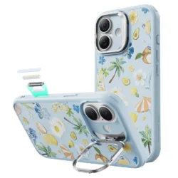 ESR รุ่น Classic Hybrid Case with Stash Stand (Camera Control Button) - เคส iPhone 17 - สี Tropical Paradise