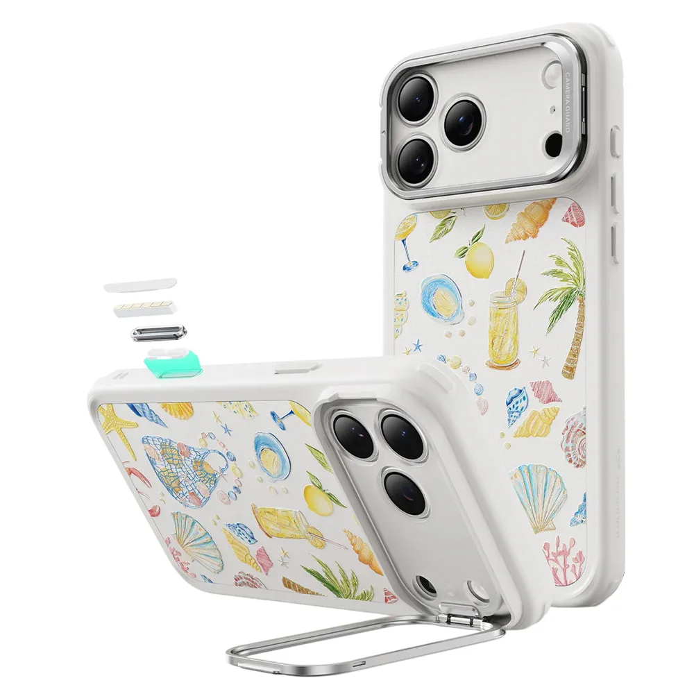 ESR รุ่น Classic Hybrid Case with Stash Stand (Camera Control Button) - เคส iPhone 17 Pro Max - สี Coastal Summer 1 ESR รุ่น Classic Hybrid Case with Stash Stand (Camera Control Button) - เคส iPhone 17 Pro Max - สี Coastal Summer