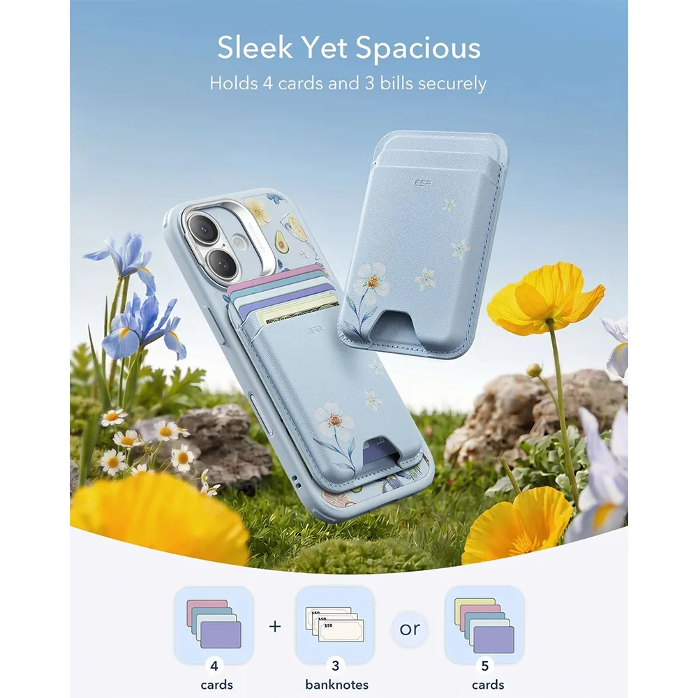 ESR รุ่น Magnetic Wallet - ที่เก็บบัตรติดหลังมือถือ - สี Tropical Paradise 4 ESR รุ่น Magnetic Wallet - ที่เก็บบัตรติดหลังมือถือ - สี Tropical Paradise - Image 4