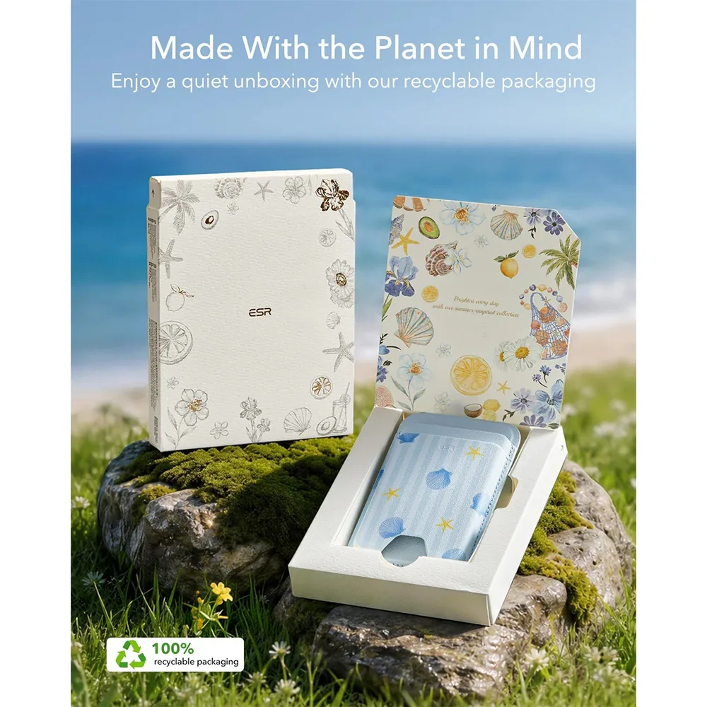 ESR รุ่น Magnetic Wallet - ที่เก็บบัตรติดหลังมือถือ - สี Coastal Summer 9 ESR รุ่น Magnetic Wallet - ที่เก็บบัตรติดหลังมือถือ - สี Coastal Summer - Image 9
