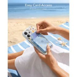 ESR รุ่น Magnetic Wallet - ที่เก็บบัตรติดหลังมือถือ - สี Coastal Summer 14 ESR รุ่น Magnetic Wallet - ที่เก็บบัตรติดหลังมือถือ - สี Coastal Summer