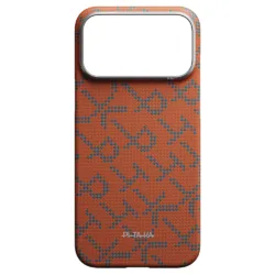 PITAKA รุ่น Monogram Leaping Edge Case - เคส iPhone 17 Pro Max - สี Blue Orange