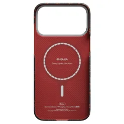 PITAKA รุ่น Monogram Leaping Edge Case - เคส iPhone 17 Pro - สี Orange Black