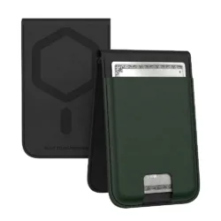 UAG รุ่น Metropolis Wallet - ที่เก็บบัตรติดหลังมือถือ - สี Olive (PU)