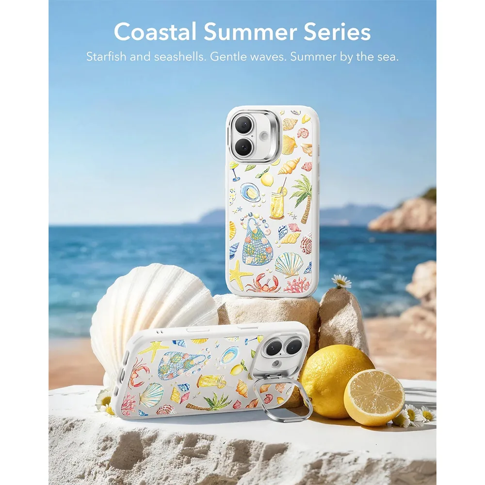ESR รุ่น Classic Hybrid Case with Stash Stand (Camera Control Button) - เคส iPhone 17 - สี Coastal Summer 2 ESR รุ่น Classic Hybrid Case with Stash Stand (Camera Control Button) - เคส iPhone 17 - สี Coastal Summer - Image 2
