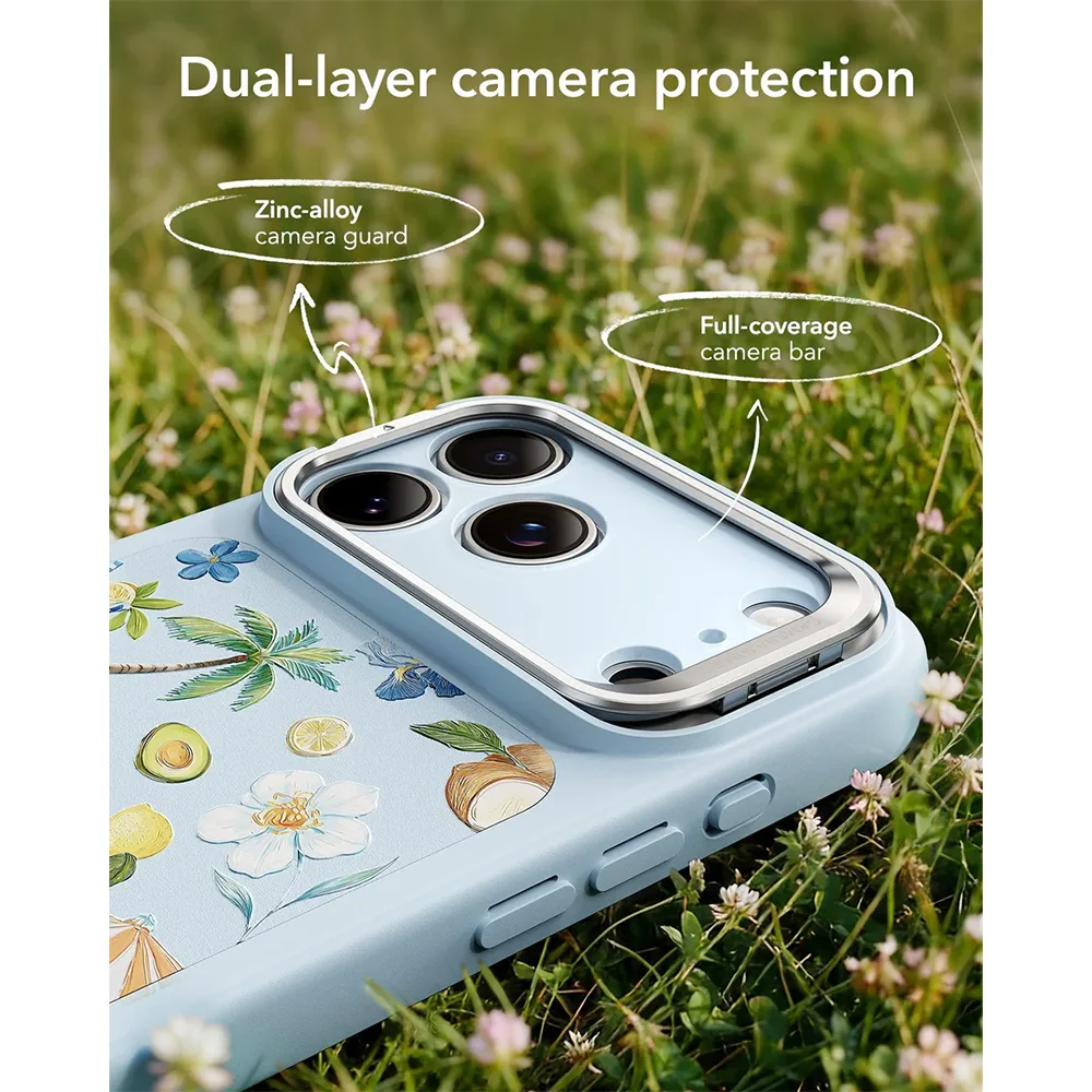 ESR รุ่น Classic Hybrid Case with Stash Stand (Camera Control Button) - เคส iPhone 17 Pro Max - สี Tropical Paradise 6 ESR รุ่น Classic Hybrid Case with Stash Stand (Camera Control Button) - เคส iPhone 17 Pro Max - สี Tropical Paradise - Image 6
