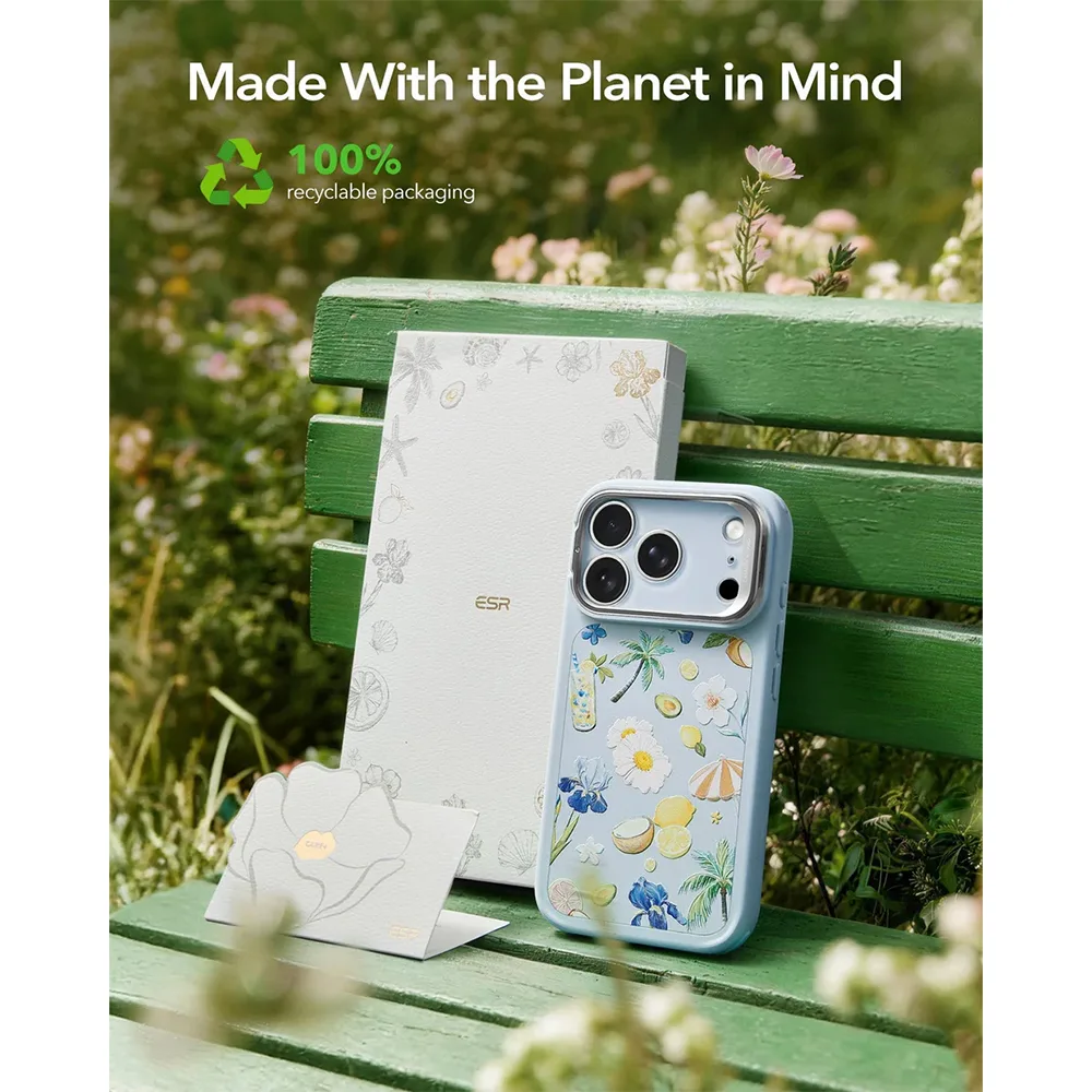 ESR รุ่น Classic Hybrid Case with Stash Stand (Camera Control Button) - เคส iPhone 17 Pro Max - สี Tropical Paradise 8 ESR รุ่น Classic Hybrid Case with Stash Stand (Camera Control Button) - เคส iPhone 17 Pro Max - สี Tropical Paradise - Image 8