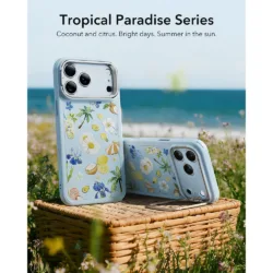 ESR รุ่น Classic Hybrid Case with Stash Stand (Camera Control Button) - เคส iPhone 17 Pro Max - สี Tropical Paradise 9 ESR รุ่น Classic Hybrid Case with Stash Stand (Camera Control Button) - เคส iPhone 17 Pro Max - สี Tropical Paradise
